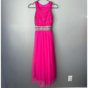 Speechless Pink Halter Gown Girls Size 16 Pageant Formal